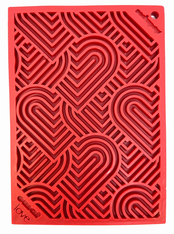 Heart Design "Love" eMat Enrichment Lick Mat