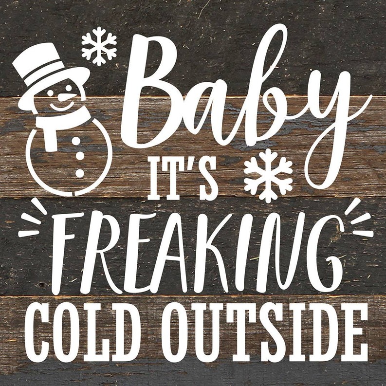 Baby It's Freaking Cold Outside... Wall Sign