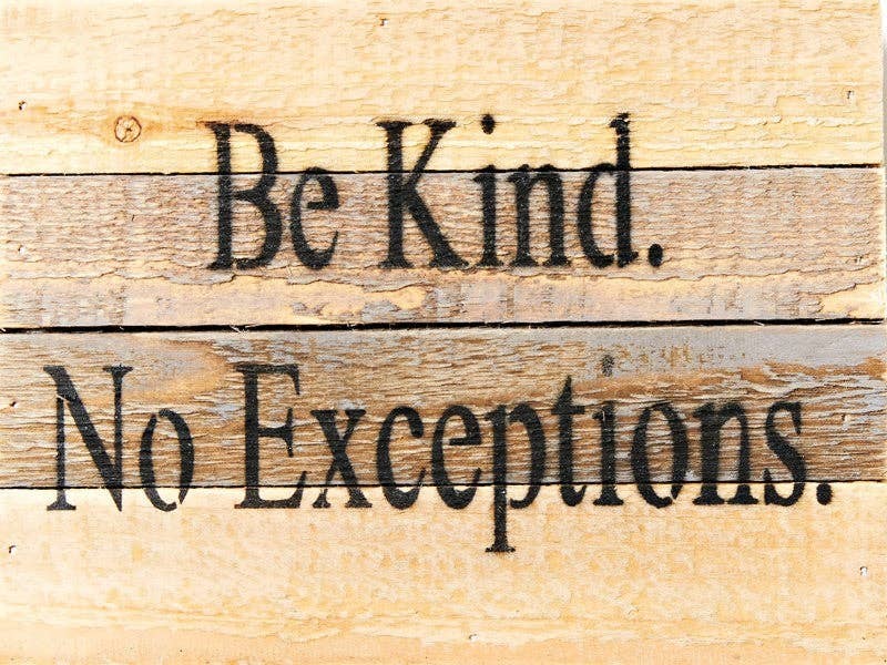 Be Kind Wall Sign
