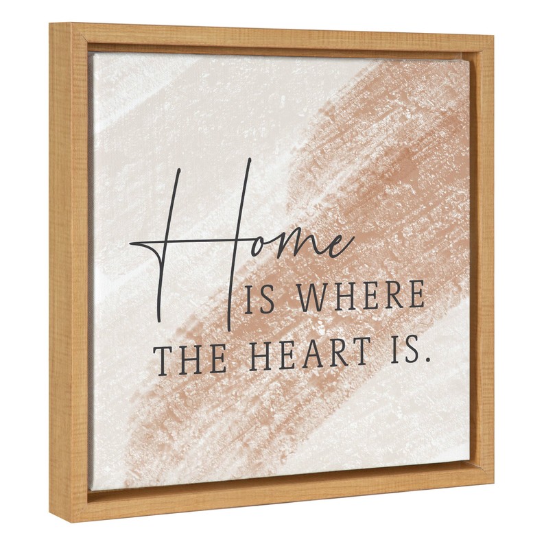 Home is where the heart is... Framed Canvas