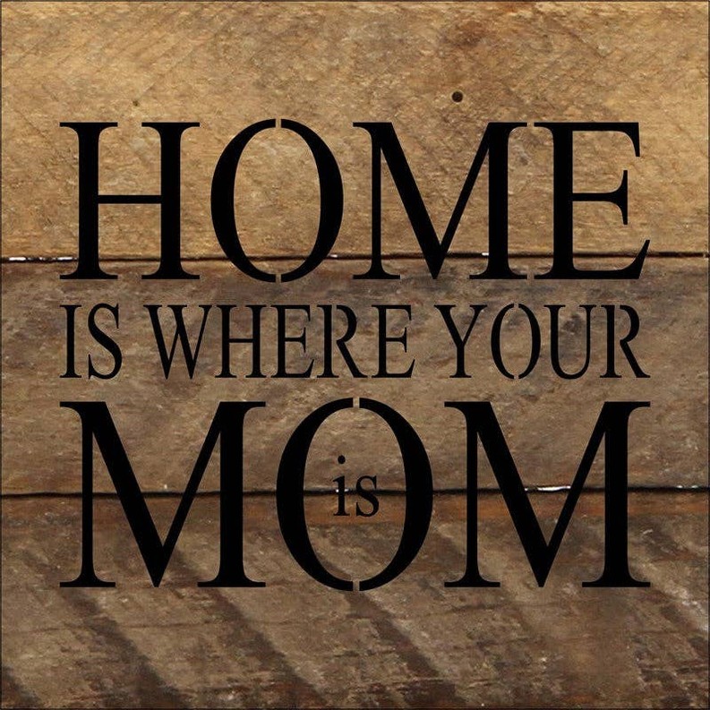 Home is where your Mom is... Wall Sign