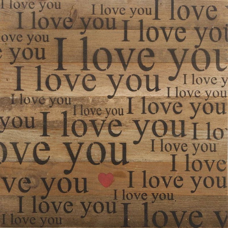 I love you Wall Sign