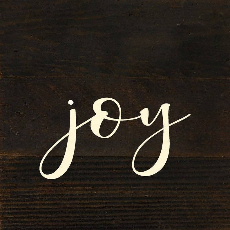 Joy (script)... Wall Sign