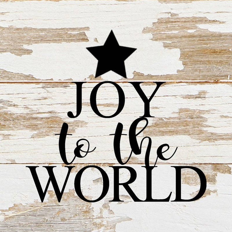 Joy to the world (star)... Wall Sign