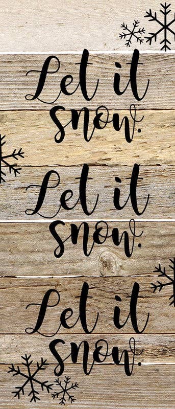 Let it snow Wall Sign