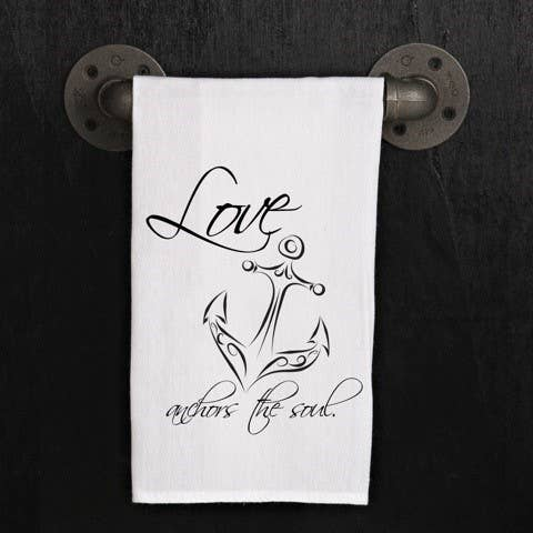 Love anchors the soul / Kitchen Towel