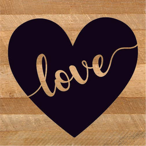 Love Heart... Wood Sign