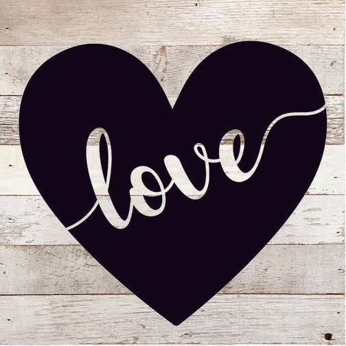 Love Heart... Wood Sign