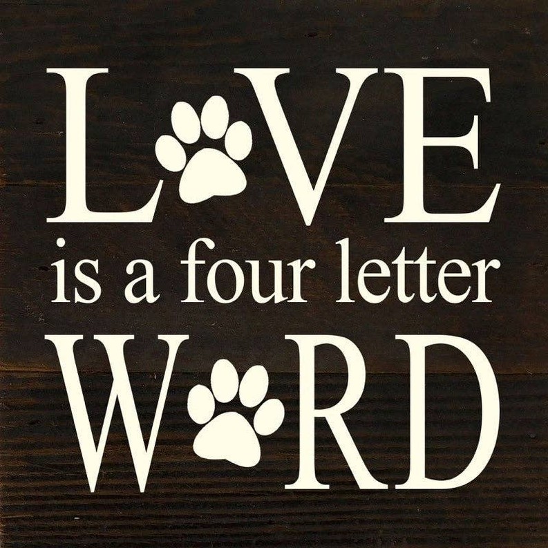 Love is a four letter word Wall Sign