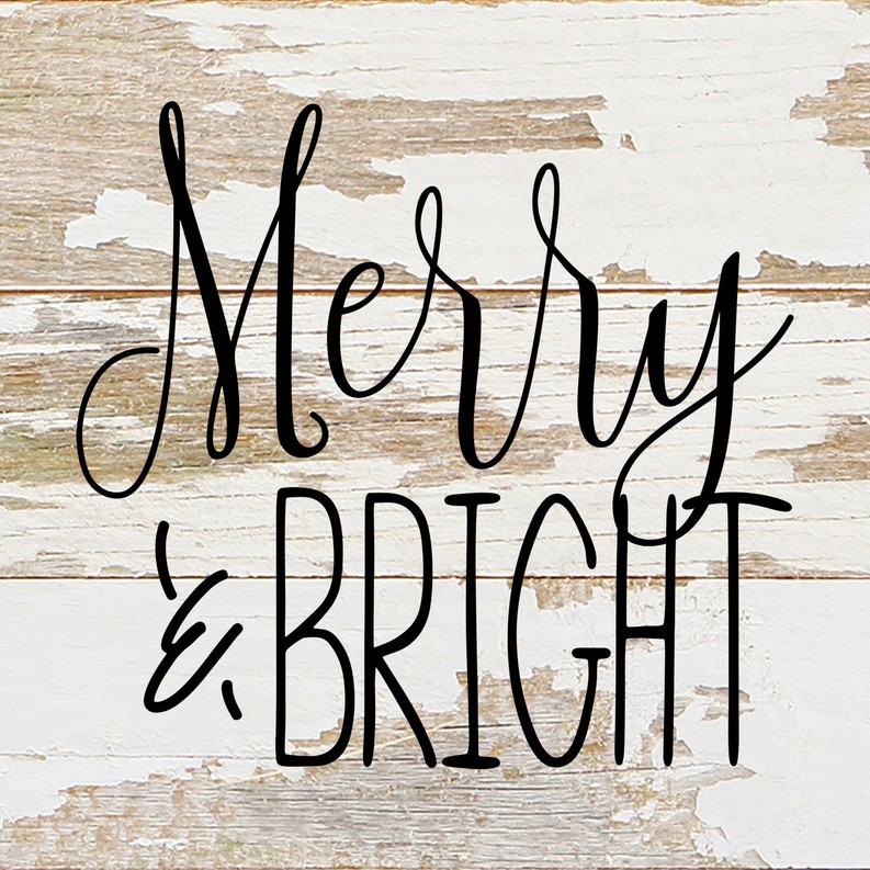 Merry & Bright... Wall Sign