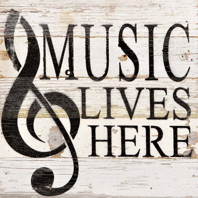 Music lives here... Wall Sign