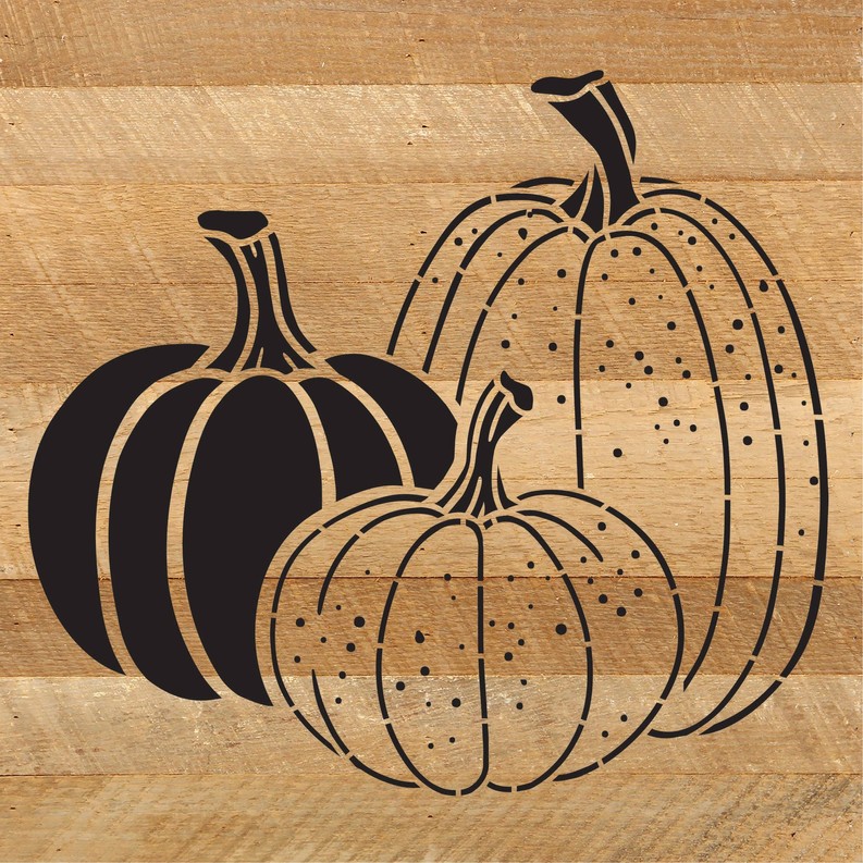 Pumpkin Icons... Wood Sign