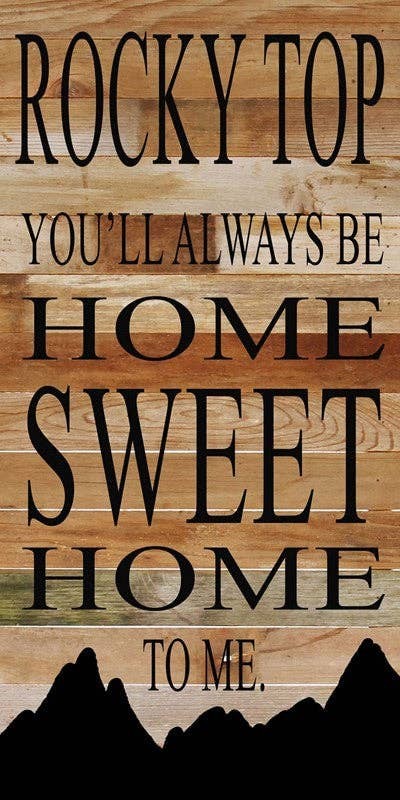 Rocky Top You'll always be home sweet ho... Wall Sign