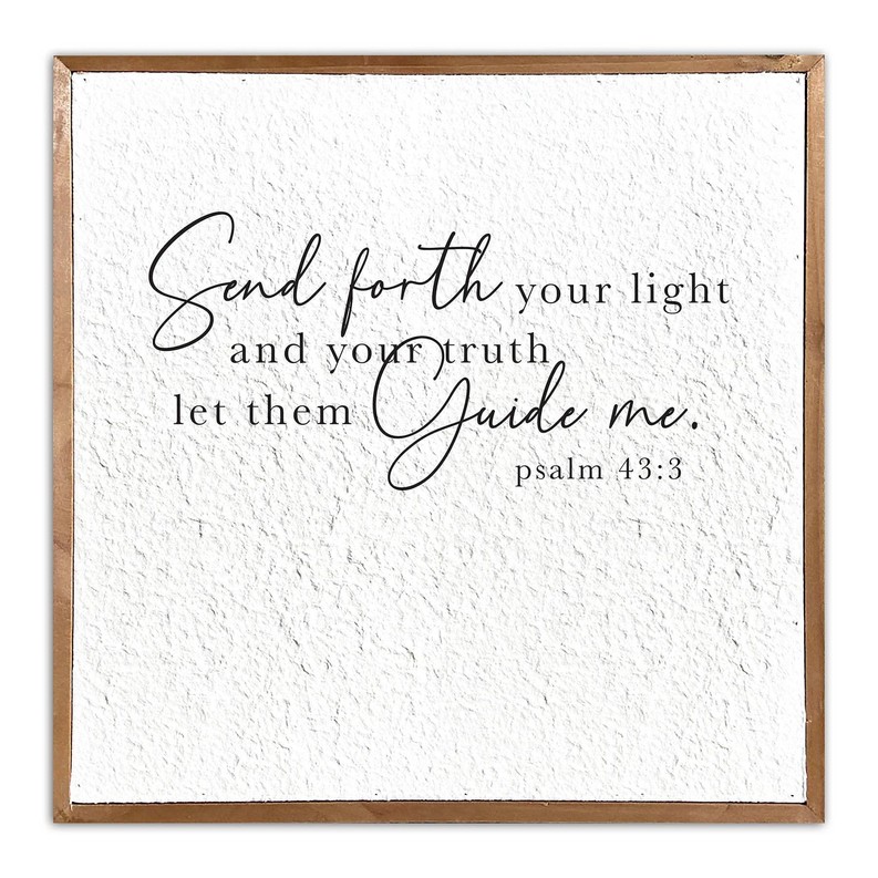 Send forth your life and... / Pulp Paper Wall Decor