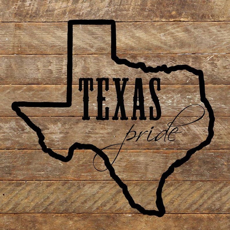 Texas pride (outline of Texas)... Wall Sign