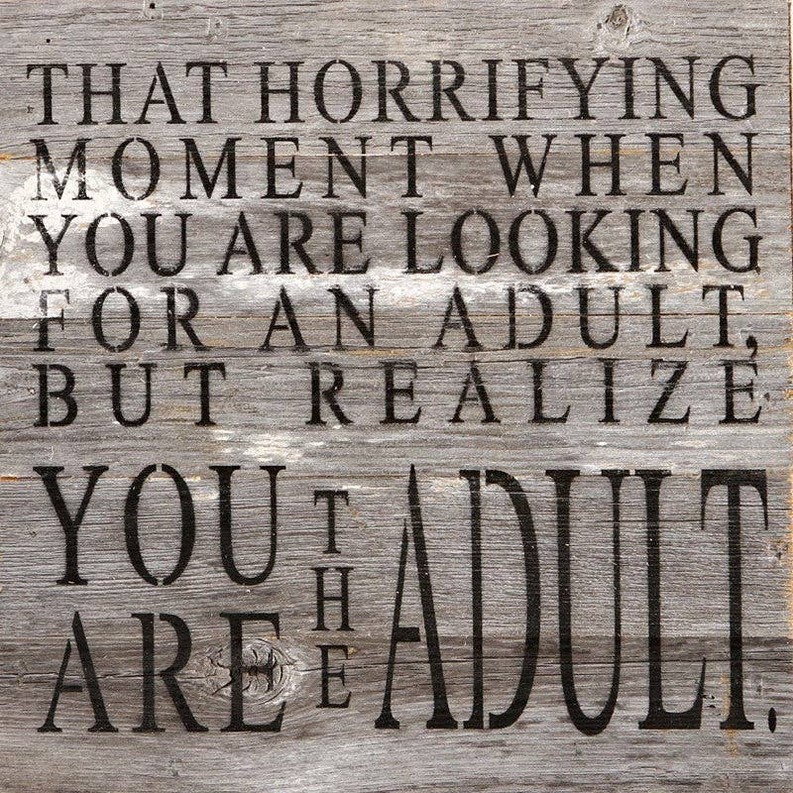 That horrifying moment when you are... Wall Sign