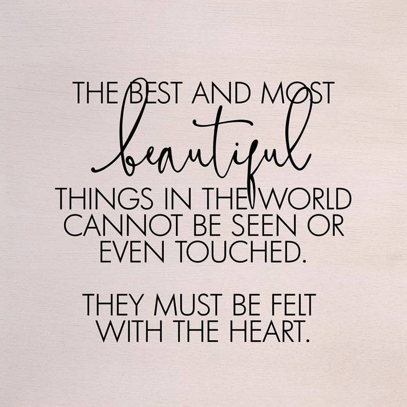 The best and most beautiful things in th... Wall Art