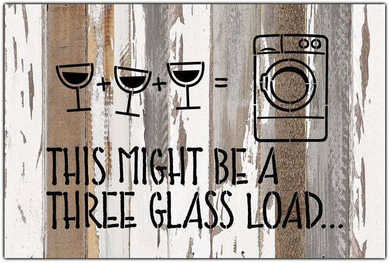 This might be a three glass load......  1 Wall Sign