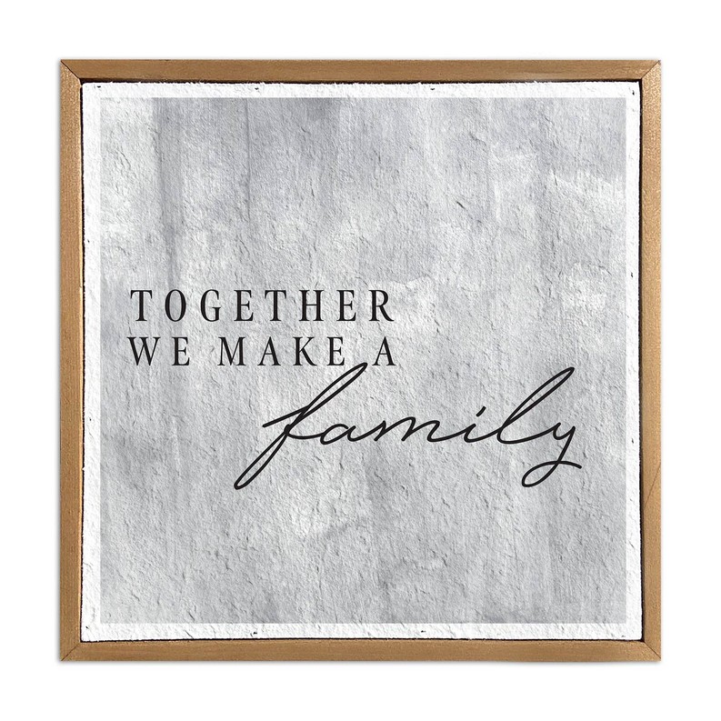 Together we make a family /  Pulp Paper Wall Decor