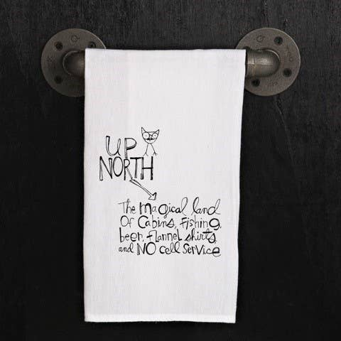 Up North... the magical land of cabins... / Kitchen Towel