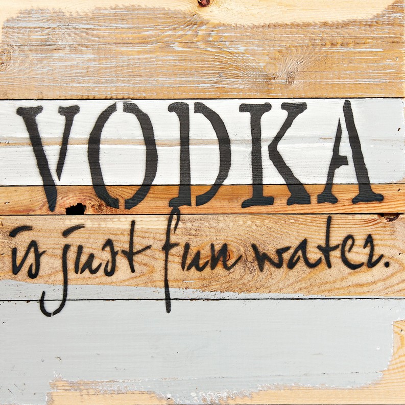 Vodka Is just fun water... Wall Sign