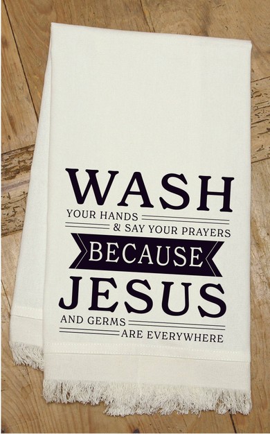 Wash your hands please... Kitchen Towel