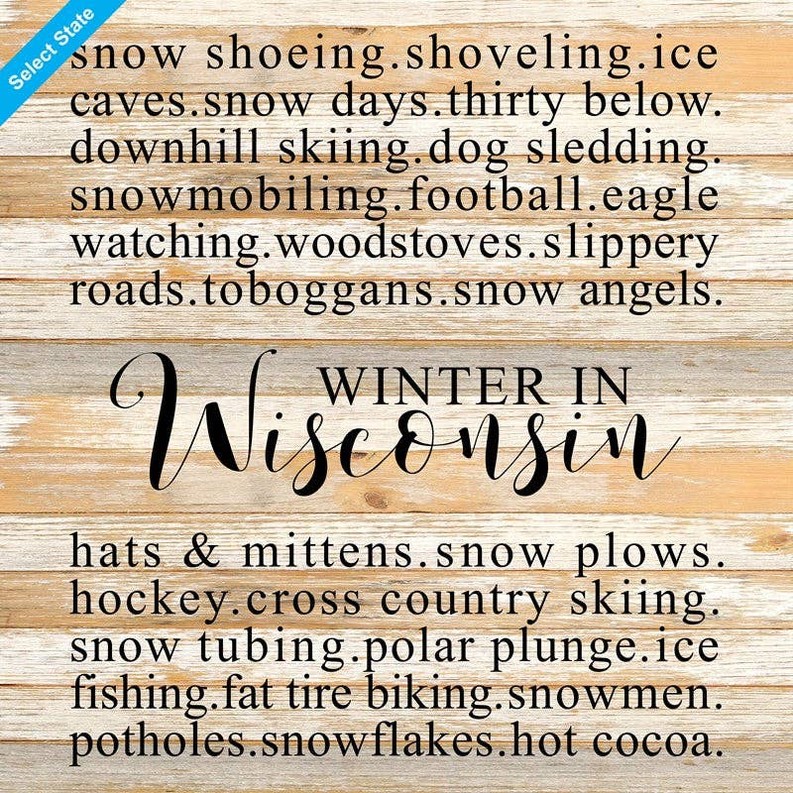 Winter in ... Wall Sign
