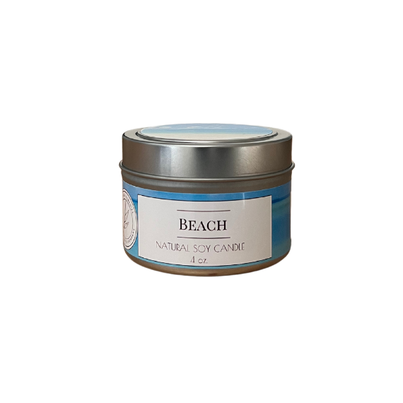 Soy Wax Candle - 4ozBeach