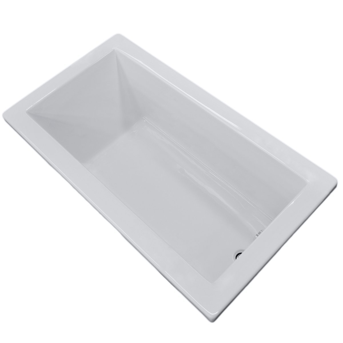 Villa Rectangular Soaking Bathtub, 36"x60"