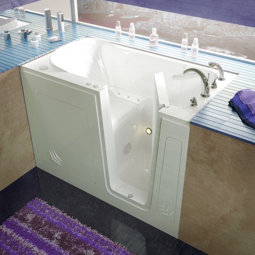 30x54 Right Drain White Air Jetted Walk-In Bathtub