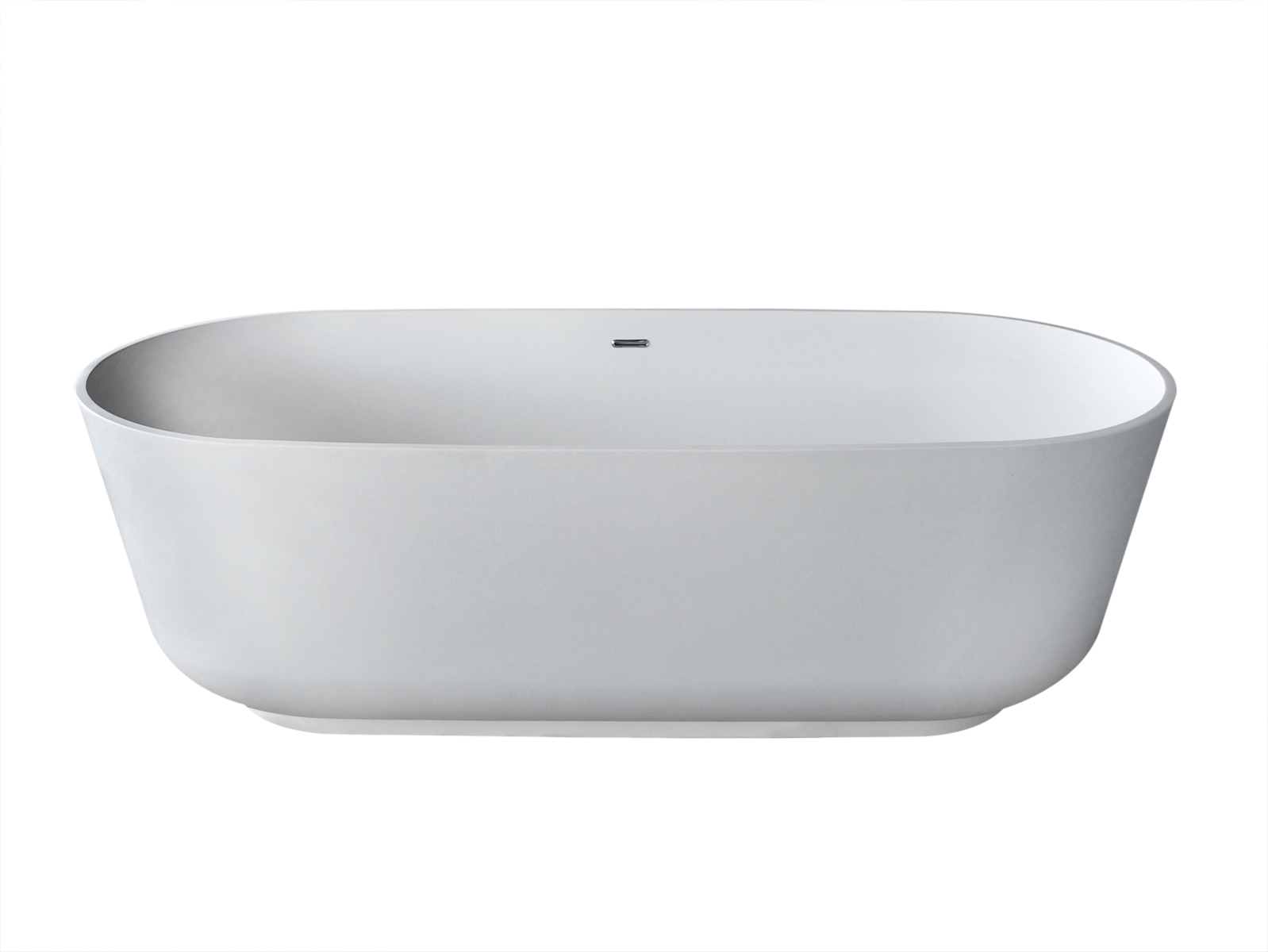 PietraStone 32 in. by 71 in. Artificial Stone Freestanding Bathtub