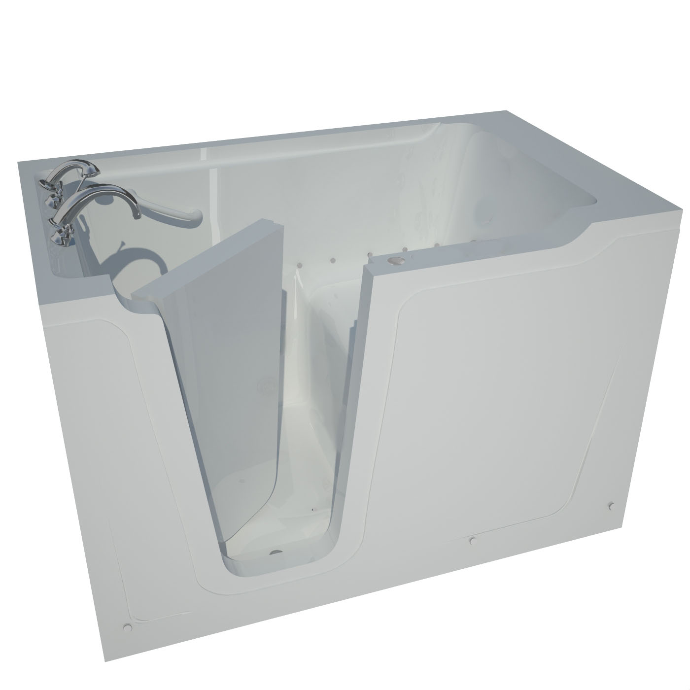 36 x 60 Left Drain Air Jetted Walk-In Bathtub in White