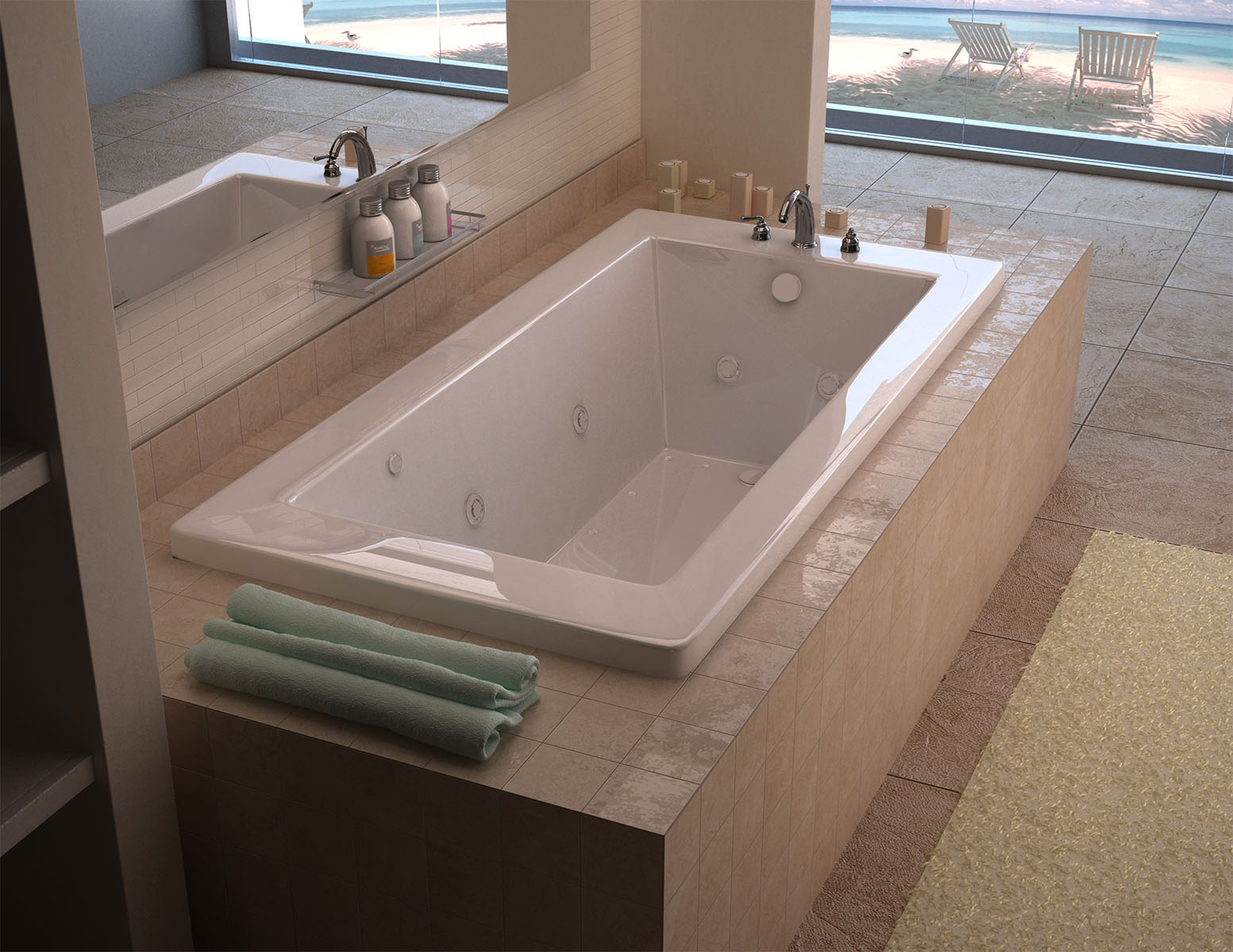 Villa 30 x 60 Rectangular Air & Whirlpool Jetted Bathtub