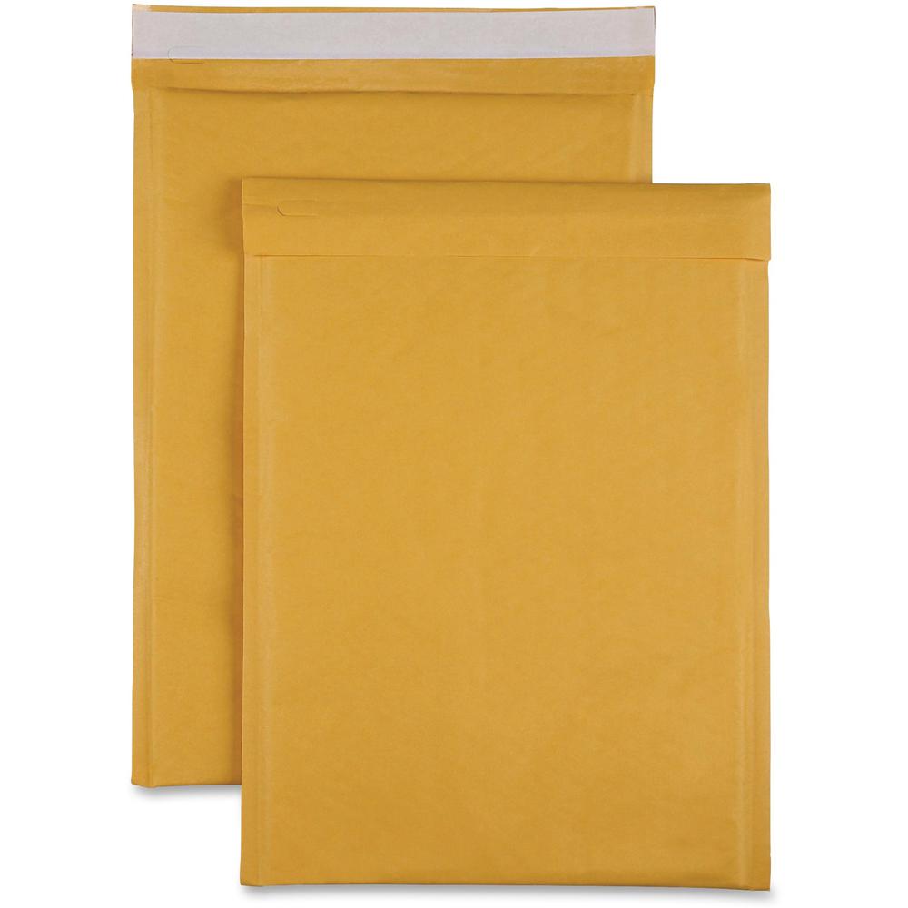 Sparco Size 5 Bubble Cushioned Mailers - Bubble - #5 - 10 1/2" Width x 16" Length - Self-sealing - Kraft - 100 / Carton - Kraft