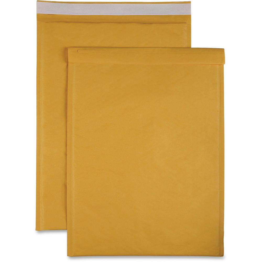 Sparco Size 6 Bubble Cushioned Mailers - Bubble - #6 - 12 1/2" Width x 19" Length - Self-sealing - Kraft - 50 / Carton - Kraft