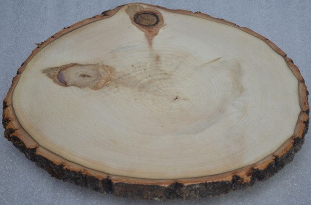 Rustic Lazy Susan, Log Slice with bark