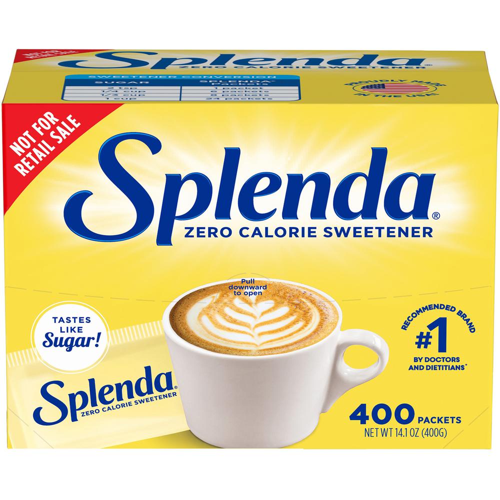 Splenda Single-serve Sweetener Packets - 0.035 oz (1 g) - Artificial Sweetener - 400/Box