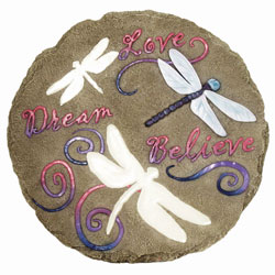 Dragonfly Glow Stepping Stone