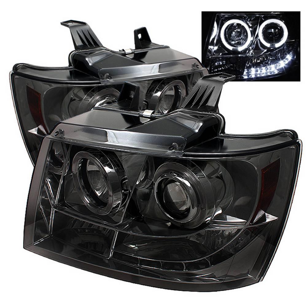 07-14 SUBURBAN/TAHOE/AVALANCHE PROJECTOR HEADLIGHTS-LED HALO