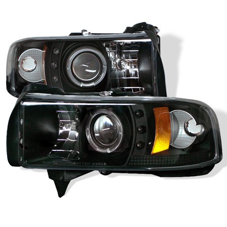 94-01 RAM 1500/94-02 RAM 2500/3500/99-01 RAM SPORT-PROJECTOR HEADLIGHTS-LED HALO DRIVE/PASS