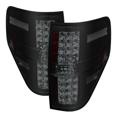 09-14 F150 LED TAIL LIGHTS-BLACK SMOKE