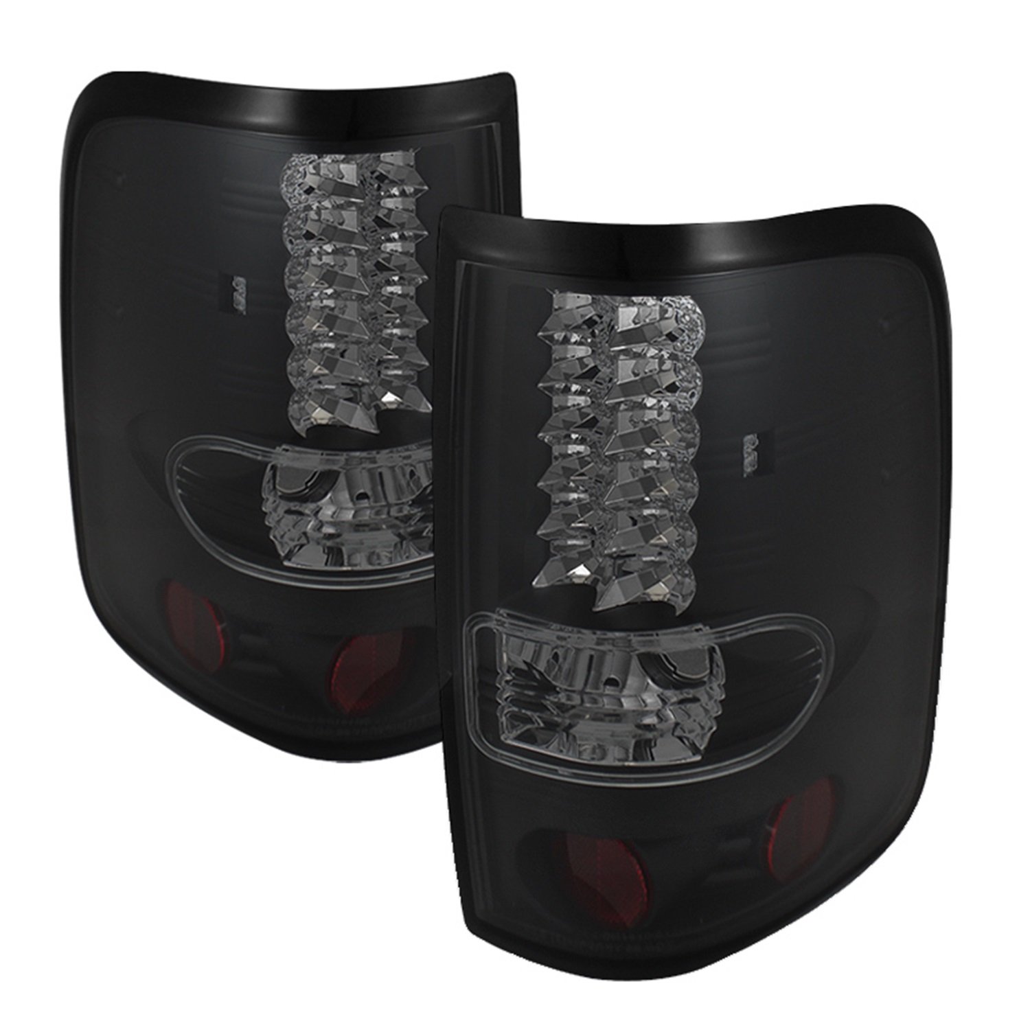 04-08 F150 STYLESIDE (NOT FIT HERITAGE & SVT) LED TAIL LIGHTS-BLACK