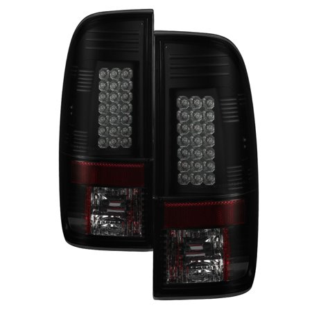 08-16 F250/ F350/ F450 LED TAILLIGHTS-BLACK SMOKE DRIVER/PASSENGER