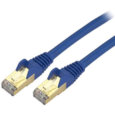 3' Blue Cat6a Patch Cable