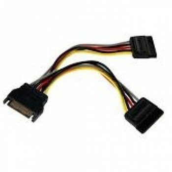 6" SATA Power Y Splitter Cable