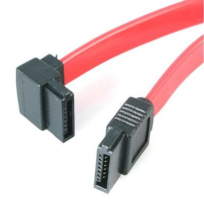 12" Left Angle SATA Cable