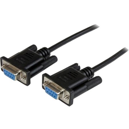 1m Black DB9 Null Modem Cable