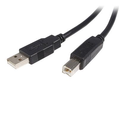 1' USB 2.0 A to B Cable MM