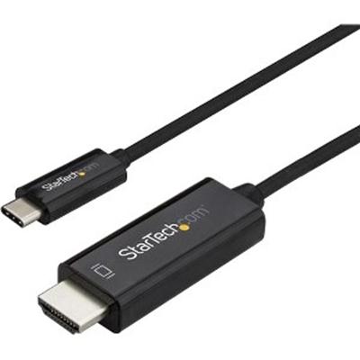 2m USB C to HDMI Cable Black