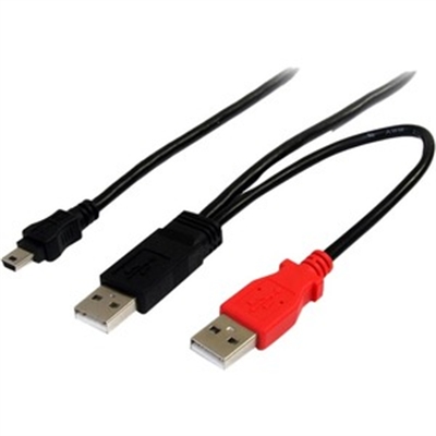3' USB Y Cable for Hard Drive